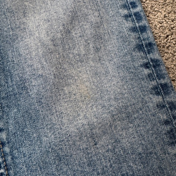 Frank and Oak Women's 27 Jeans Straight Leg Light Wash - Picture 5 of 7